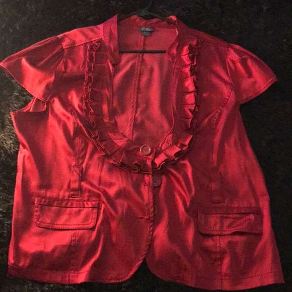 Deep Dip Silky Plus Size Shirt❗️ - Picture 1 of 2